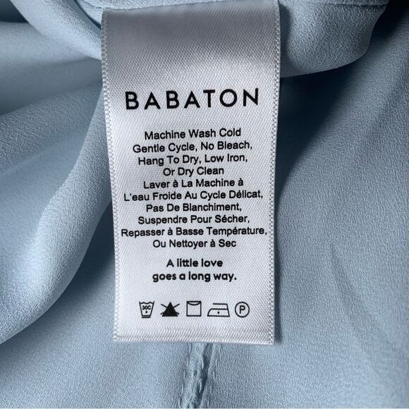 Sz Small Aritzia Babaton Light Blue Tank Blouse Top - Picture 9 of 10